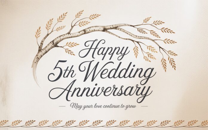Happy 5th Wedding Anniversary
